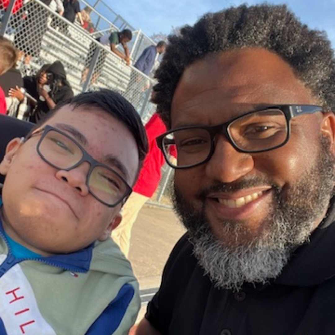 Ali (left) with Reuel